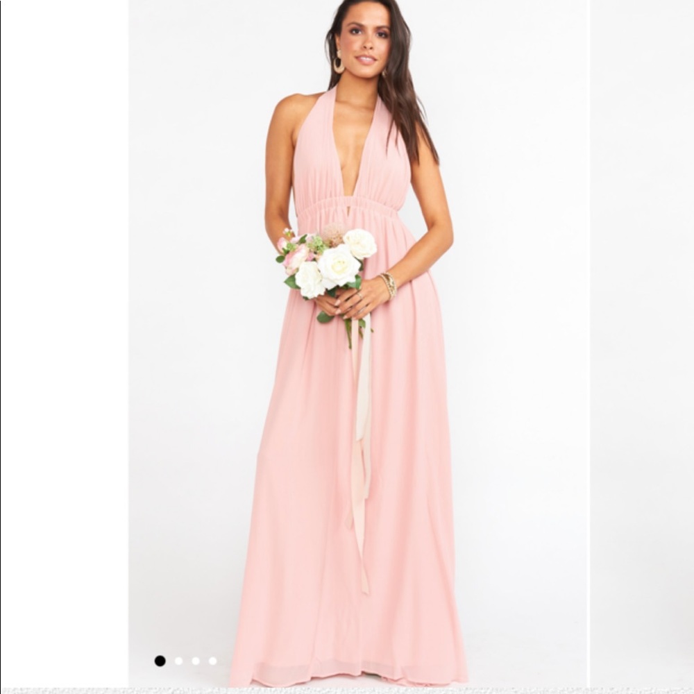 Show Me Your MuMu Rosebud Chiffon Maxi Dress